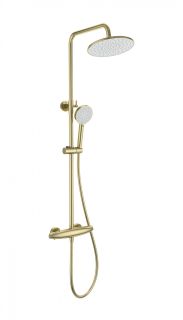 Душевая стойка Wonzon & Woghand Capsule WW-B3031-A-BG с термостатом брашированное золото